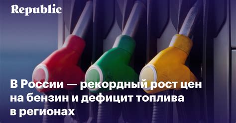 Актуальная информация о ценах на бензин в регионах России