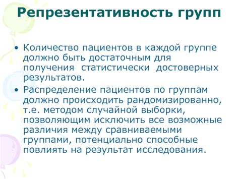 Актуальность выборки для достоверных результатов