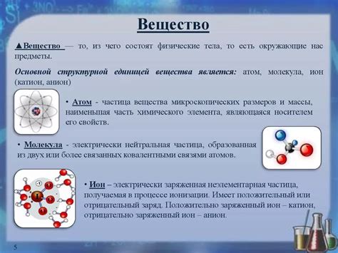 Атомы vs молекулы: основные понятия