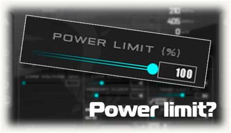 Важность настройки power limit для улучшения производительности