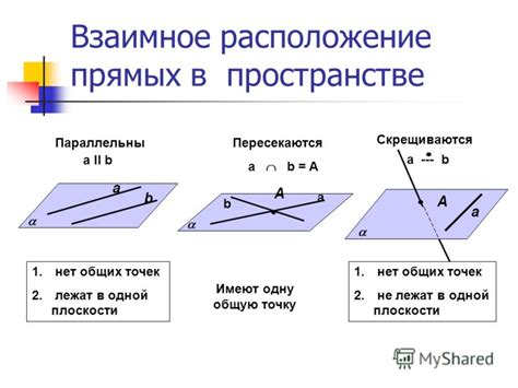 Взаимное пересечение трех прямых