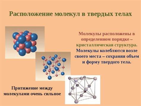 Взаимодействие молекул в твердых веществах: кристаллическая структура и механические свойства