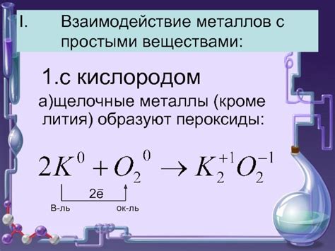 Взаимодействие реагента с веществами