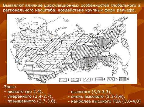 Влияние атмосферных циркуляционных систем