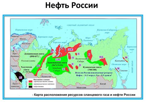 Влияние климатических условий на формирование запасов нефти и газа в России