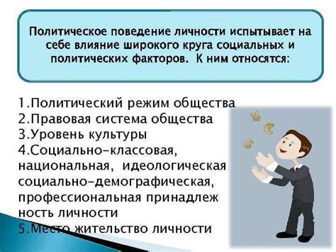 Влияние политических и социальных факторов