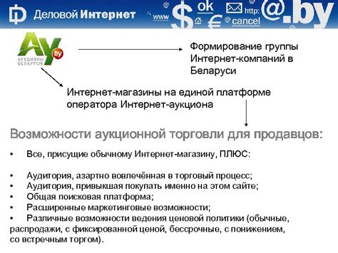 Возможности ведения торговли