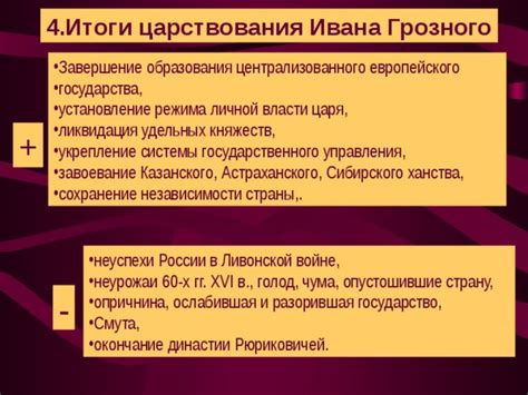 Возрастание государственного контроля и подчинение княжеств