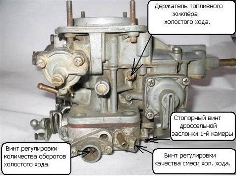 Вопросы, связанные с подсосом ВАЗ 2107 карбюратора: