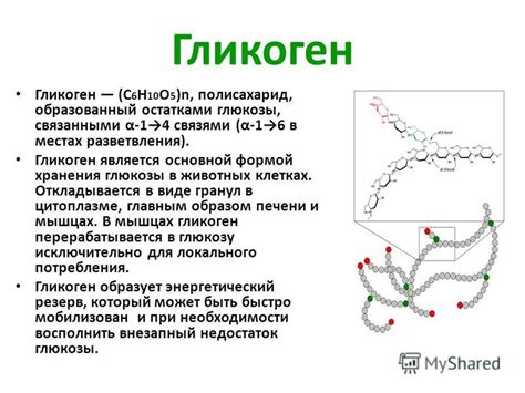 Гликоген - идеальная форма хранения глюкозы