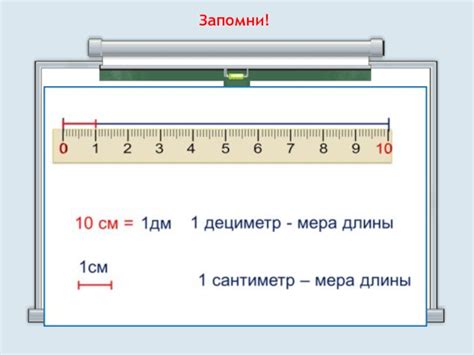 Дециметр - единица измерения