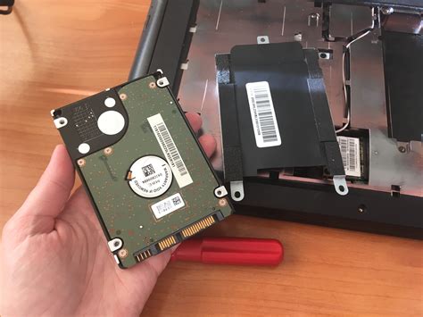 Жесткий диск заменен на SSD