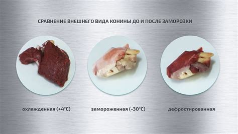 Изменение цвета мяса при варке