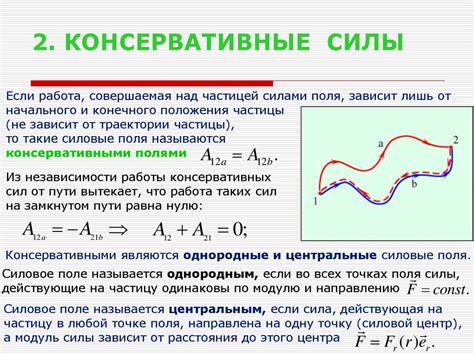 Изначальное понятие консервативных сил