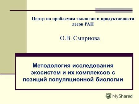 Исследования экосистем и их роль в науке и образовании