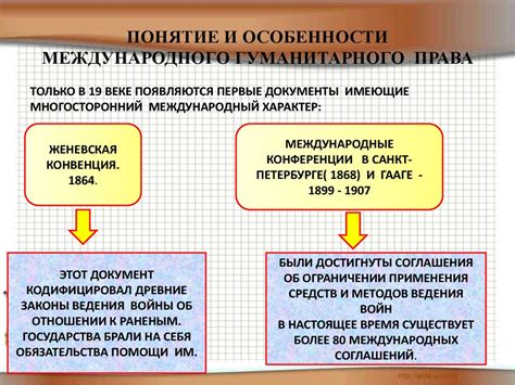 Истоки гуманитарного права