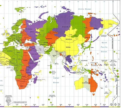 Какие часовые пояса существуют в мире?