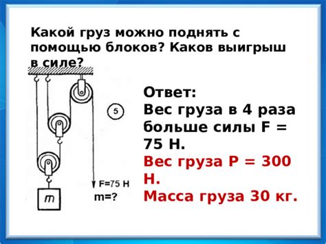 Каков вес блоков?