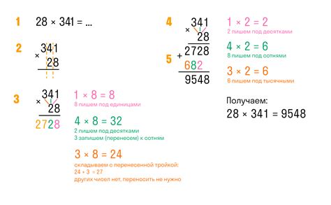 Как правильно производить умножение?