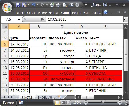 Как преобразовать дни в недели и дни: формула и примеры использования