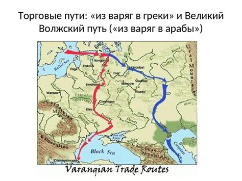 Крупнейшие торговые пути Киевской Руси