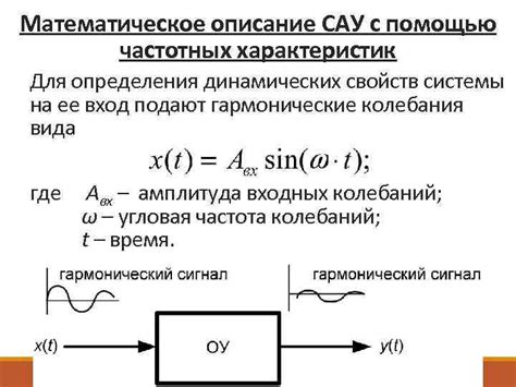 Математическое описание колебаний