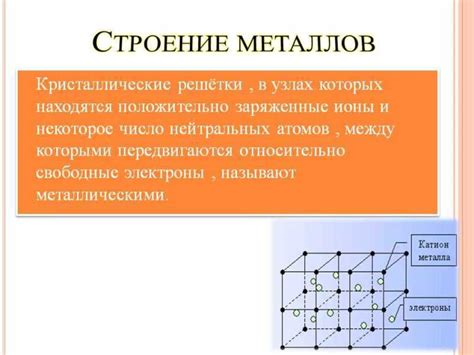 Металлы: основные характеристики