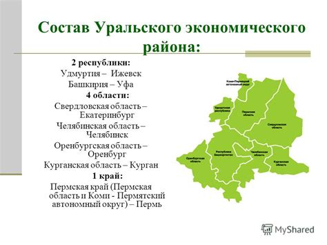 Население и развитие Урала: основные города и промышленность