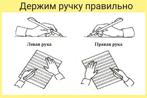 Неправильная постановка руки при письме