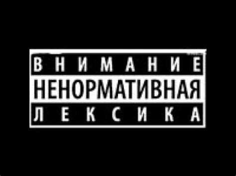 Нецензурная лексика