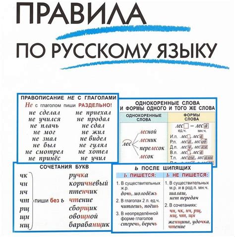 Общепринятые правила русского языка