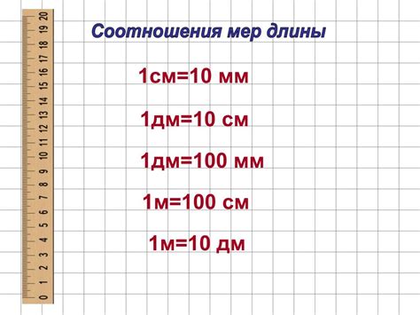 Определение миллиметров в 3 дм 7 мм