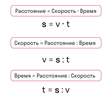 Определение расстояния и времени пути