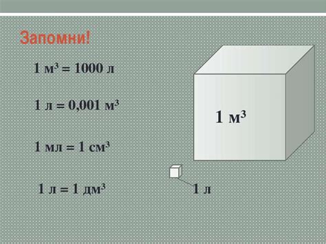 Определение 1 кв см в кубе