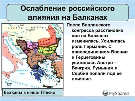 Ослабление влияния на Балканах