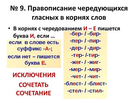 Основные правила правописания слова "речи"