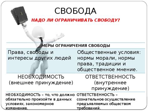 Ответственность и ограничения свободы