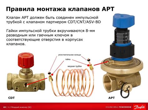 Открытие и закрытие вентилей в системе подачи воды