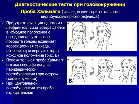 Патологические условия, вызывающие головокружение