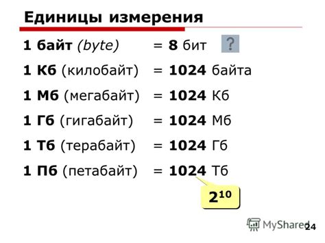 Перевод битов в байты и наоборот