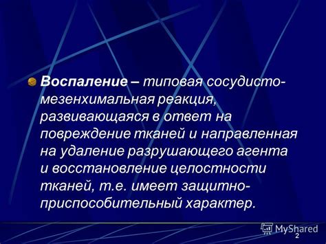 Повреждение тканей и восстановление