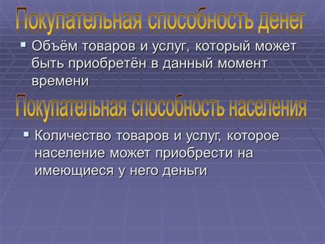 Покупательная способность денег и школьные презентации