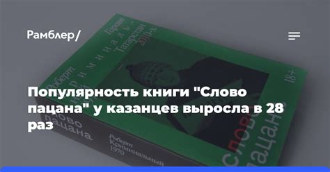 Популярность книги