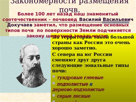 Почему почвы в России подчиняются закону широтной зональности?