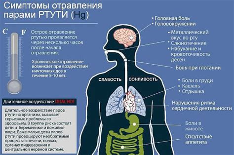 Признаки отравления ртутью