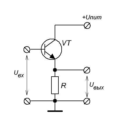 Принцип действия эмиттерного повторителя