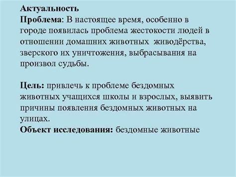 Проблема жестокости в нашем городе