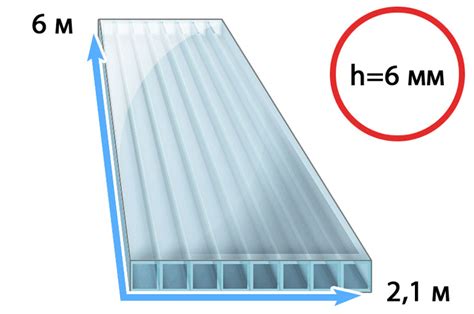 Размер листа поликарбоната 3x6 метров: цены и предложения