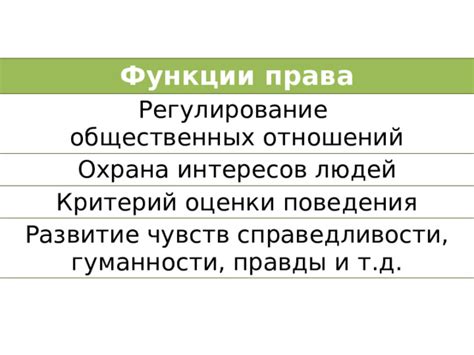 Роль правды и справедливости при исполнении права