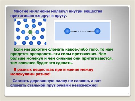 Роль промежутков между молекулами